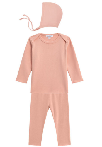 OUBON COTTON 2 PIECE W/BONNET (3M-18M)