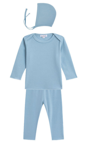 OUBON COTTON 2PIECE W/BONNET (3M-18M)