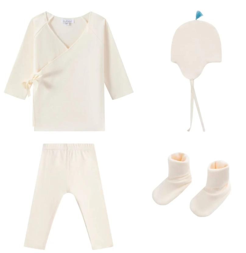 OUBON FLEECE 4 PIECE SET (1M-12M)