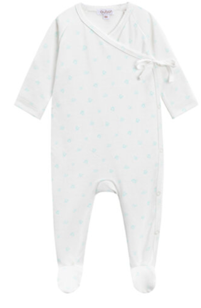 OUBON FLORAL PRINT FOOTIE (1M-9M)