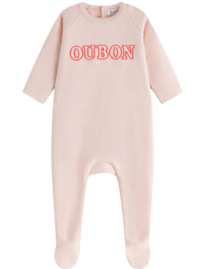 OUBON PATCHWORK GIRLS FOOTIE (1M-9M)