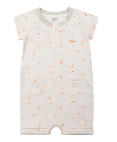 OUBON STONE FLORAL ROMPER (6M-24M)