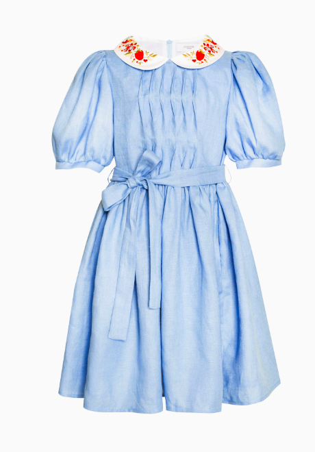 slim fit dress slacks Paade Mode Winter Meadow Chiffon Maxi Dale Dress in Green 4Y / Green main image 1