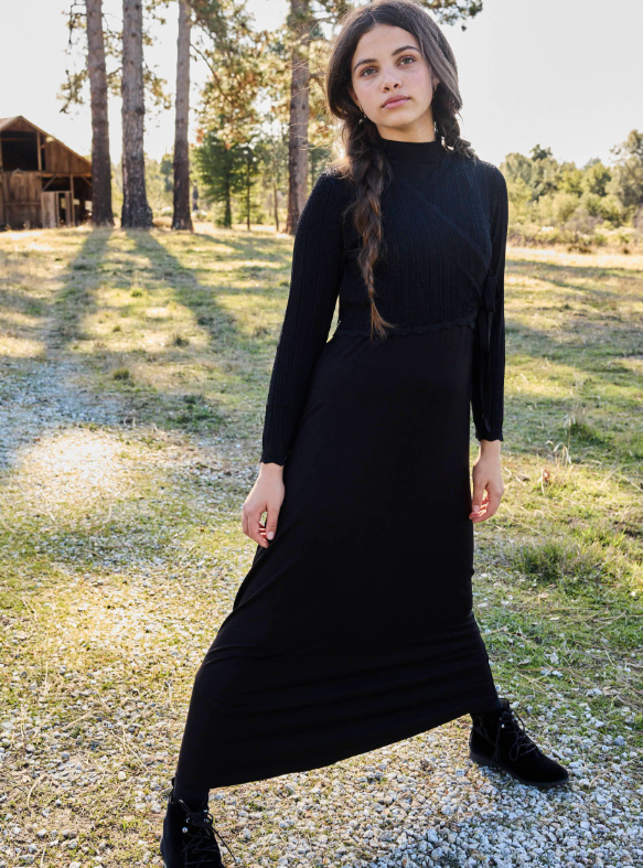 PASHMINI MIA POINTELLE MAXI DRESS (14-22Y)