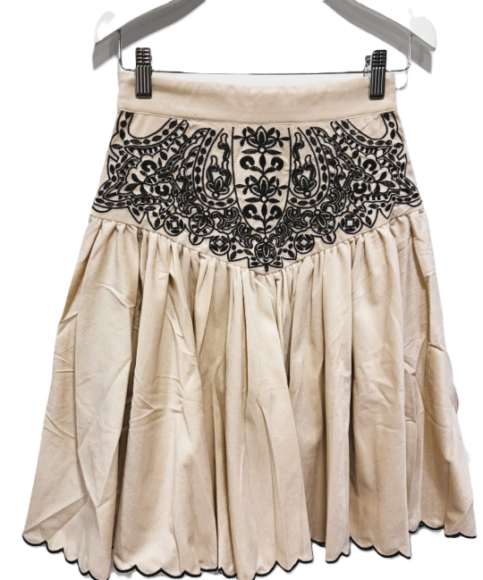 PETITE AMALIE EMBROIDERED CUT OUT SKIRT(10-18Y)