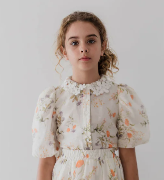 PETITE AMALIE LINEN BLOUSE (10-18Y)