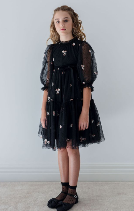 PETITE AMALIE EMBROIDERED DRESS (3-12Y)