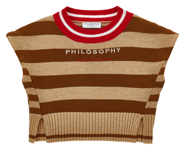 PHILOSOPHY KNIT GILET (10-14A)
