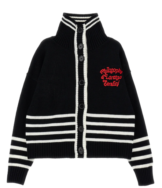 PHILOSOPHY LS CARDIGAN W/LOGO(10-14A)