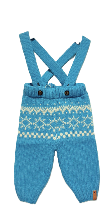 PIUPIUCHICK JACQUARD BABY TROUSERS (6M-24M)