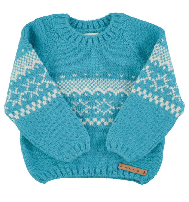 PIUPIUCHICK JACQUARD SWEATER (3-8Y)