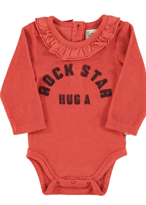 PIUPIUCHICK LONG SLEEVE BODY W/COLLAR(6M-24M)