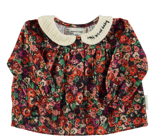 PIUPIUCHICK PETER PAN COLLAR BLOUSE(12M-24M)