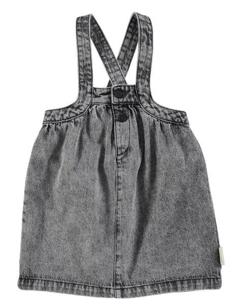 PIUPIUCHICK SHORT DRESS W/STRAPS (3-6Y)