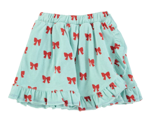 PIUPIUCHICK SHORT SKIRT W/RUFFLES (3-4Y)