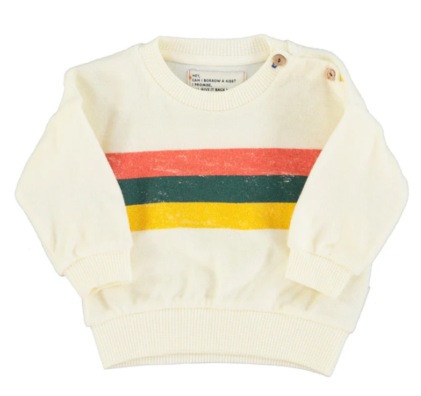 PIUPIUCHICK STRIPES PRINT SWEATSHIRT (12M-12Y)
