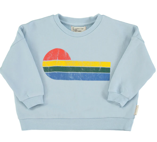 PIUPIUCHICK WAVE PRINT SWEATSHIRT (12M-14Y)