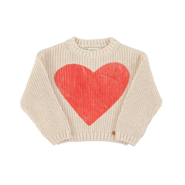 PIUPIUCHICK HEART KNITTED SWEATER (12M-8Y) – Klade Children's Boutique