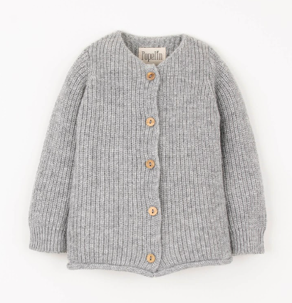 POPELIN BRIOCHE STITCH JACKET (9M-3Y)