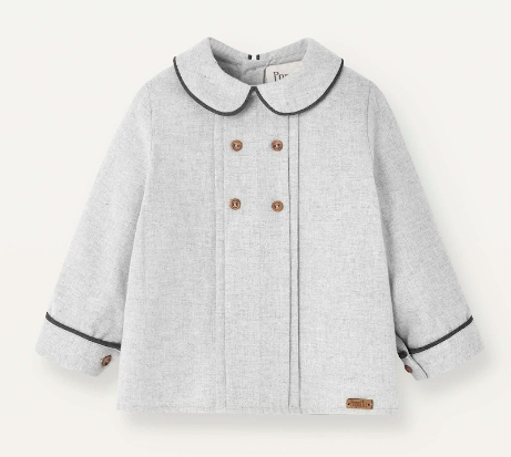 POPELIN PANELLED SHIRT W/COLLAR (9M-3Y)