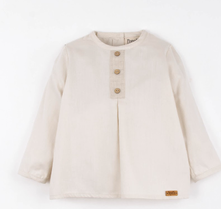 POPELIN SHIRT W/PLEATS (9M-3Y) – Klade Children's Boutique