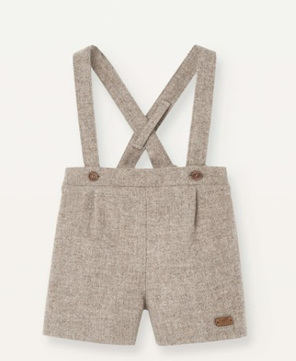 POPELIN WOELLEN SHORTS W/STRAPS (18M-5Y)