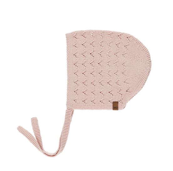 QUINCY MAE POINTELLE KNIT BONNET (3M-12M)