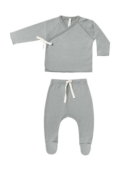 QUINCY MAE WRAP TOP+PANT SET(0M-6M)