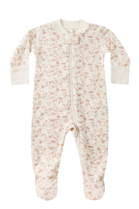 QUINCY MAE ZIP LONG SLEEVE SLEEPER(0M-12M)