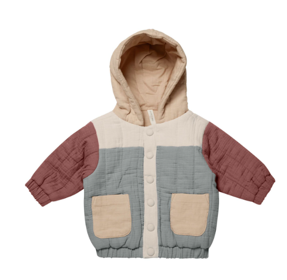 QUINCY MAE HOODED JKT(6M-3Y)