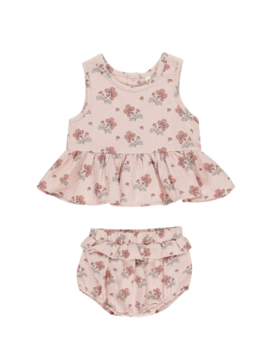 QUINCY MAE SLEEVELESS PEPLUM SET (12M-24M)