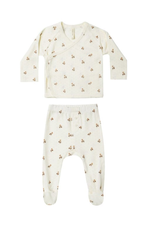 QUINCY MAE WRAP TOP+PANT SET(0M-6M)