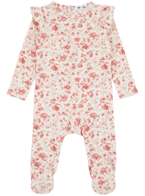 RA & DA ALL OVER FLORAL FOOTIE (3M-18M)