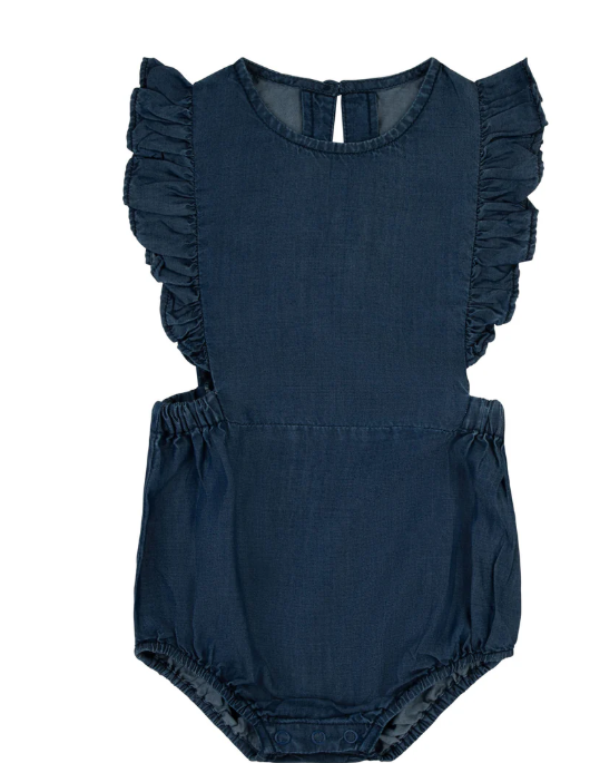 RA & DA DENIM GIRLS ROMPER (9M-2Y)