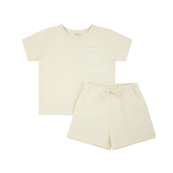 RA & DA TERRY TSHIRT SET (2-6Y) – Klade Children's Boutique