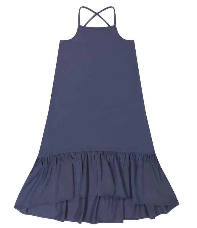 RETRO KID MAE CRISS CROSS MAXI DRESS (3-16Y)