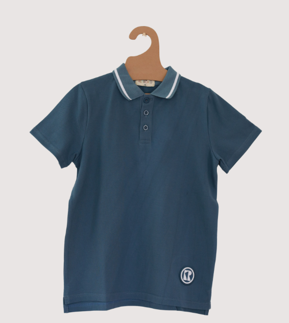 RETRO KID RILEY LOGO POLO TEE (4-14Y)