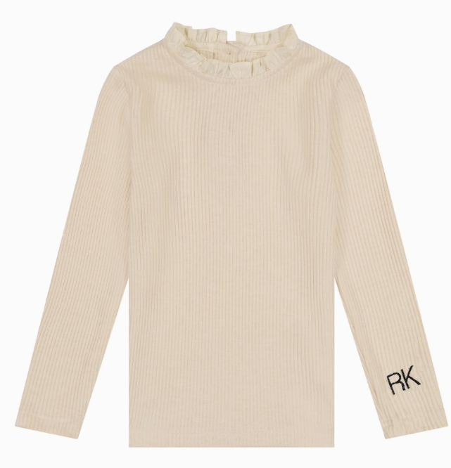 RETRO KID VIVIENNE RUFFLE NECK KNIT SWEATER(12M-12Y)