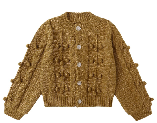 RYLEE & CRU BOBBLE CARDIGAN (12M-5Y)
