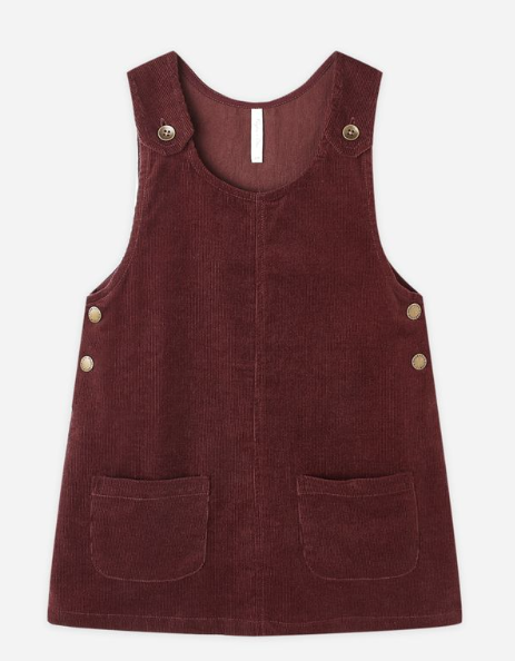 RYLEE & CRU ODETTE OVERALL DRESS (2-9Y)