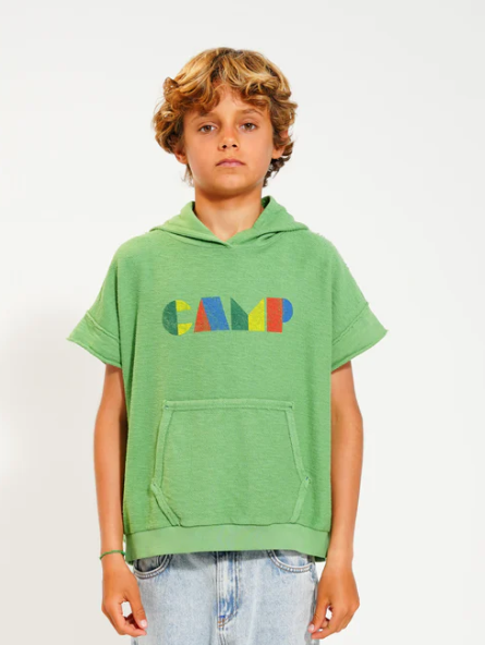 PIUPIUCHICK SLEEVELESS HOODED SWEATSHIRT(3-8Y)