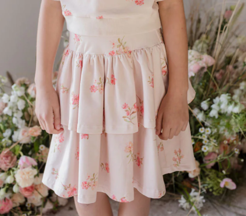 STEPH ROSE SWEAT SKIRT (6-16Y)