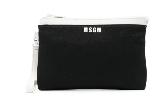 MSGM CANVAS LEATHER POCHETTE (OS)
