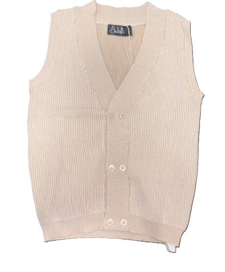 BELATI BOYS TEXTURED KNIT BUTTON VEST (6-22Y)
