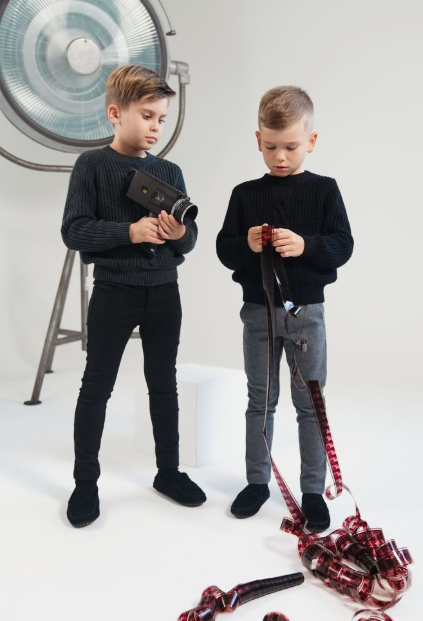 MOTU BLAISE FRONT CABLE SWEATER(2-16Y)