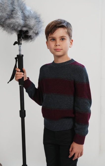 MOTU ELI OMBRE STRIPED SWEATER (2-16Y)