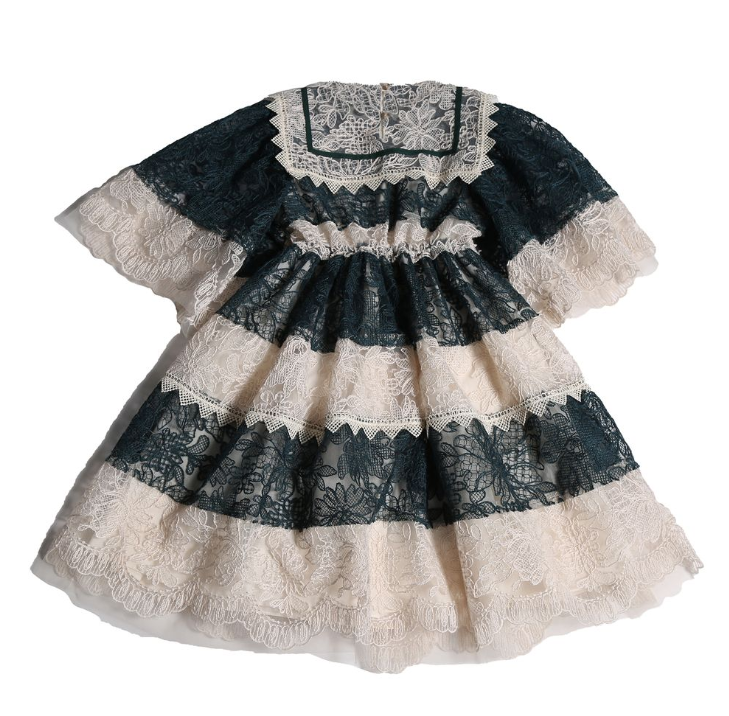 TIA CIBANI FRIDA PATCHWORK SAILOR FROCK (2-16Y)