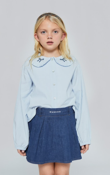 MIPOUNET FELICIA KNOT BLOUSE (3-16Y)