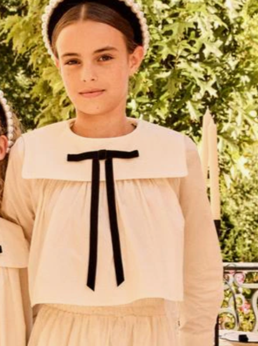 LITTLE PARNI TEEN BOW SHIRT (12-20Y)