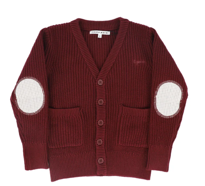 LITTLE PARNI BOYS PATCH CARDIGAN (2-8Y)